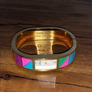 Kate Spade Enamel Watch Bangle
